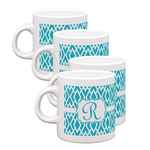 Geometric Diamond Single Shot Espresso Cups - Set of 4 (Personalized)