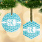 Geometric Diamond Frosted Glass Ornament - MAIN PARENT