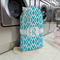 Geometric Diamond Large Laundry Bag - In Context