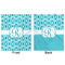 Geometric Diamond Minky Blanket - 50"x60" - Double Sided - Front & Back