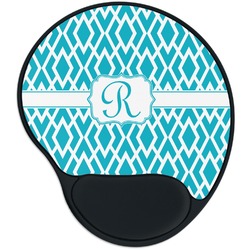 Geometric Diamond Mouse Pad with Wrist Support