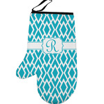 Geometric Diamond Left Oven Mitt (Personalized)