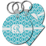 Geometric Diamond Plastic Keychain (Personalized)