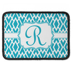 Geometric Diamond Iron On Rectangle Patch w/ Initial