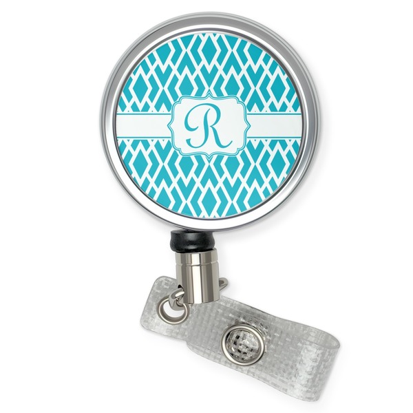 Custom Geometric Diamond Retractable Badge Reel (Personalized)