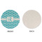 Geometric Diamond Round Linen Placemats - APPROVAL (single sided)