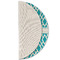 Geometric Diamond Round Linen Placemats - HALF FOLDED (single sided)