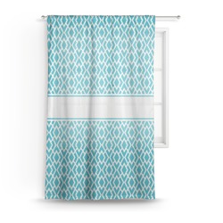 Geometric Diamond Sheer Curtain - 50"x84"