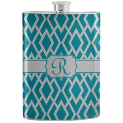 Geometric Diamond Stainless Steel Flask (Personalized)