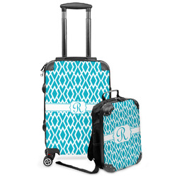 Geometric Diamond Kids 2-Piece Luggage Set - Suitcase & Backpack (Personalized)