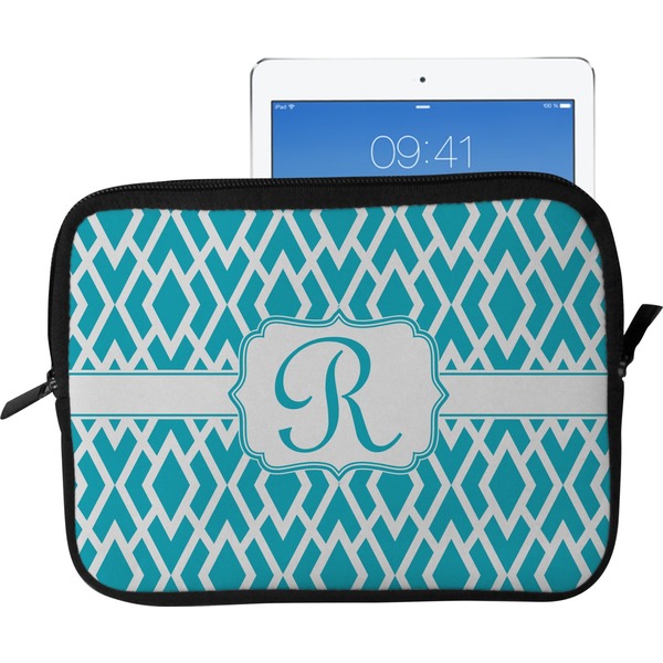 Custom Geometric Diamond Tablet Case / Sleeve - Large (Personalized)