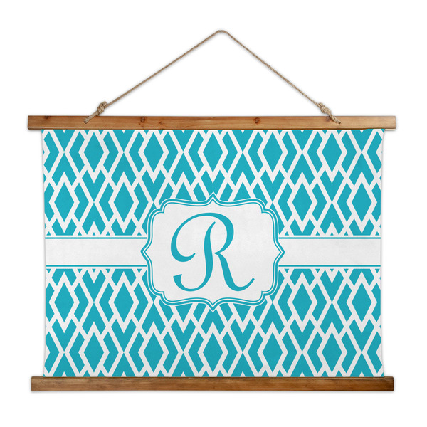 Custom Geometric Diamond Wall Hanging Tapestry - Wide (Personalized)