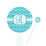 Geometric Diamond Round Plastic Stir Sticks (Personalized)