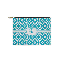 Geometric Diamond Zipper Pouch - Small - 8.5"x6" (Personalized)