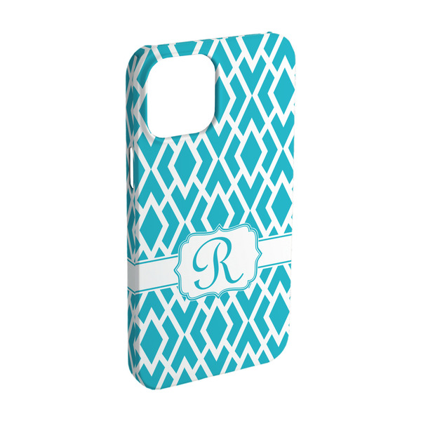 Custom Geometric Diamond iPhone Case - Plastic - iPhone 15 Pro (Personalized)