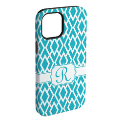 Geometric Diamond iPhone Case - Rubber Lined - iPhone 15 Pro Max (Personalized)