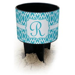 Geometric Diamond Black Beach Spiker Drink Holder (Personalized)