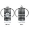 Houndstooth 12 oz Stainless Steel Sippy Cups - APPROVAL