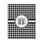 Houndstooth Wood Print - 16x20 (Personalized)