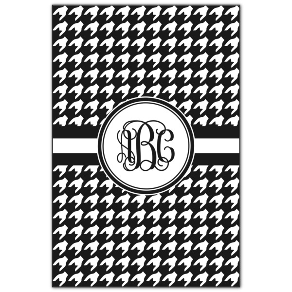 Custom Houndstooth Wood Print - 20x30 (Personalized)