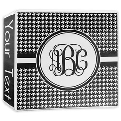 Houndstooth 3-Ring Binder - 3 inch (Personalized)