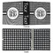 Houndstooth 3 Ring Binders - Full Wrap - 2" - APPROVAL