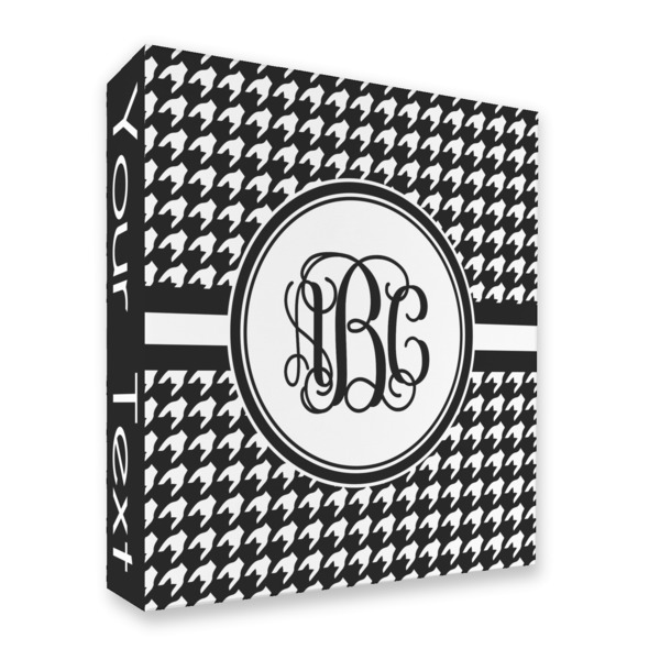 Custom Houndstooth 3 Ring Binder - Full Wrap - 2" (Personalized)