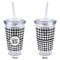 Houndstooth Acrylic Tumbler - Full Print - Approval