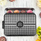 Houndstooth Aluminum Baking Pan - Black Lid - LIFESTYLE