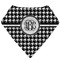 Houndstooth Bandana Folded Flat