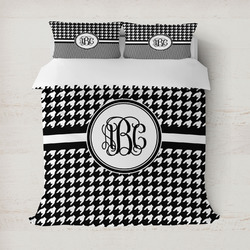Houndstooth Duvet Cover Set - Full / Queen (Personalized)