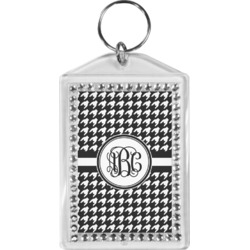 Houndstooth Bling Keychain (Personalized)