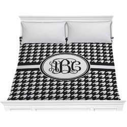 Houndstooth Comforter - King (Personalized)