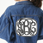 Houndstooth Twill Iron On Patch - Custom Shape - 3XL (Personalized)