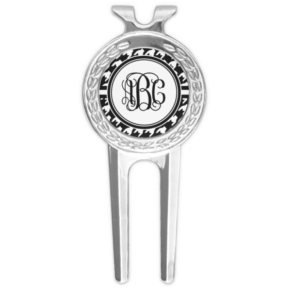 Custom Houndstooth Golf Divot Tool & Ball Marker (Personalized)