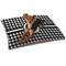 Houndstooth Dog Bed - Small LIFESTYLE