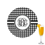 Houndstooth Printed Drink Topper - 2.15" (Personalized)