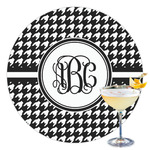 Houndstooth Printed Drink Topper - 3.5" (Personalized)