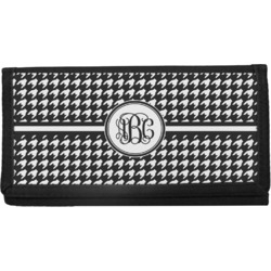 Houndstooth Canvas Checkbook Cover (Personalized)