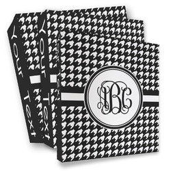 Houndstooth 3 Ring Binder - Full Wrap (Personalized)