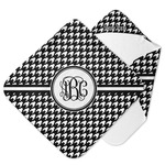 Houndstooth Hooded Baby Towel (Personalized)