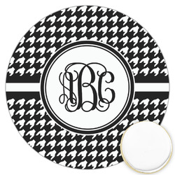 Houndstooth Printed Cookie Topper - 3.25" (Personalized)