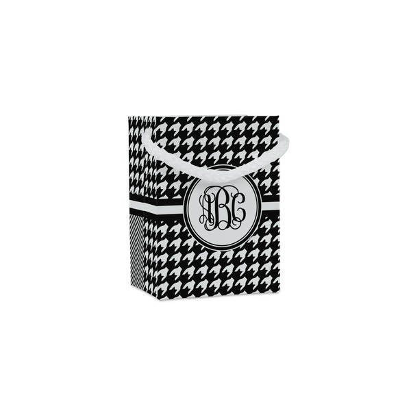 Custom Houndstooth Jewelry Gift Bags (Personalized)