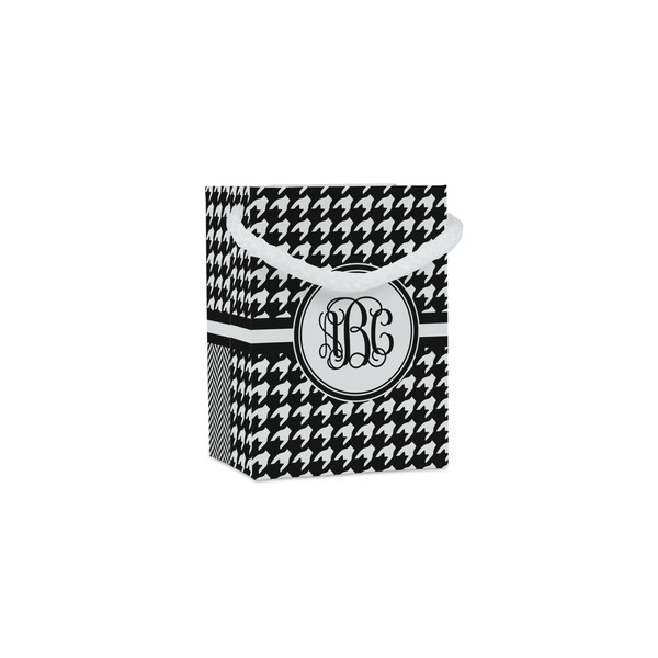 Custom Houndstooth Jewelry Gift Bags - Matte (Personalized)