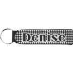 Houndstooth Neoprene Keychain Fob (Personalized)