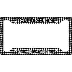 Houndstooth License Plate Frame - Style A (Personalized)