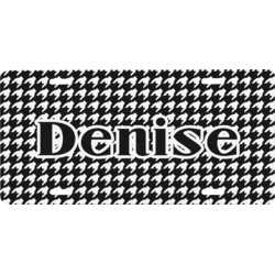 Houndstooth Front License Plate (Personalized)