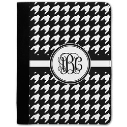 Houndstooth Notebook Padfolio - Medium w/ Monogram