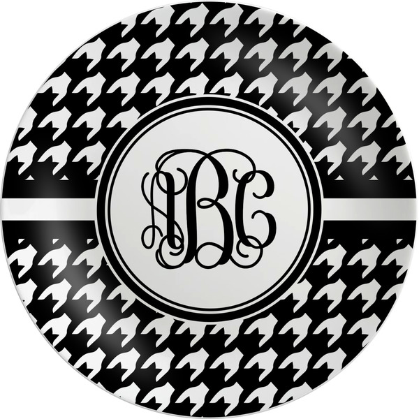 Custom Houndstooth Melamine Salad Plate - 8" (Personalized)