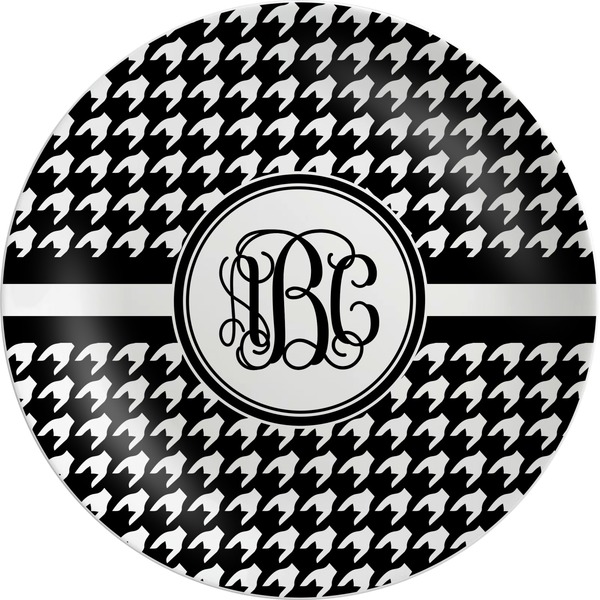 Custom Houndstooth Melamine Plate (Personalized)